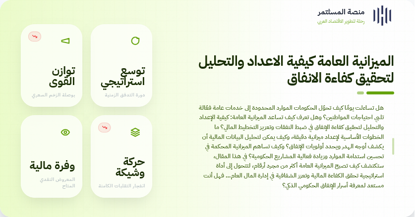 الميزانية العامة كيفية الاعداد والتحليل لتحقيق كفاءة الانفاق