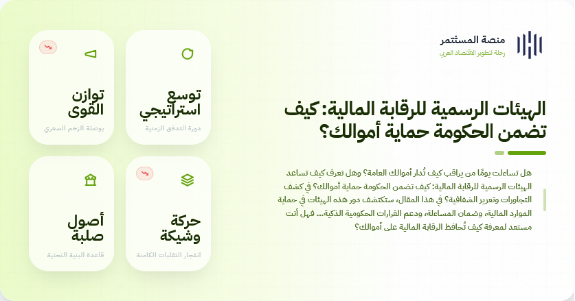 الهيئات الرسمية للرقابة المالية: كيف تضمن الحكومة حماية أموالك؟